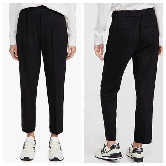 Vince Easy Pull On Full Length Pants Size 2 Black 6854 - Picture 1 of 8